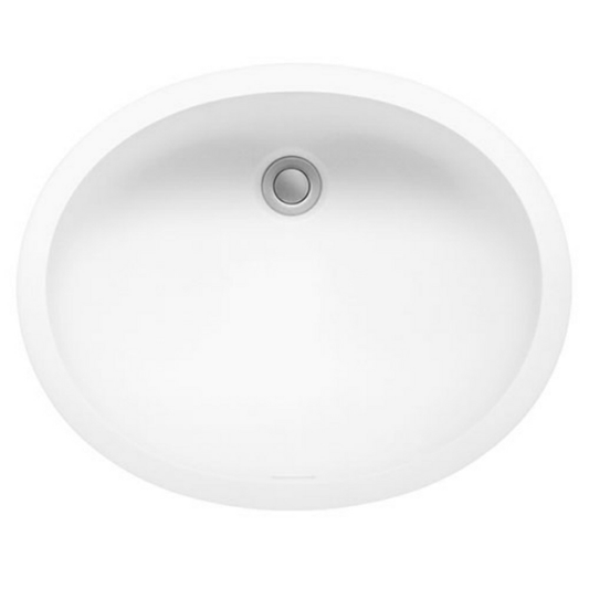 Acrylic Undermount Single Bowl Vanity Sink, 16-1/8" x 13" x 5-1/8", White
