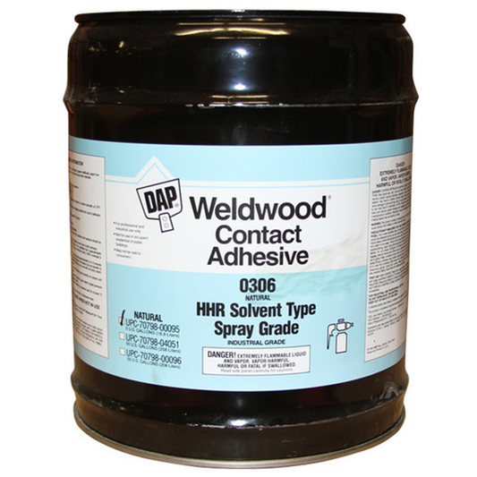 High Heat Resistant Contact Cement, Red, 5 Gallon Pail
