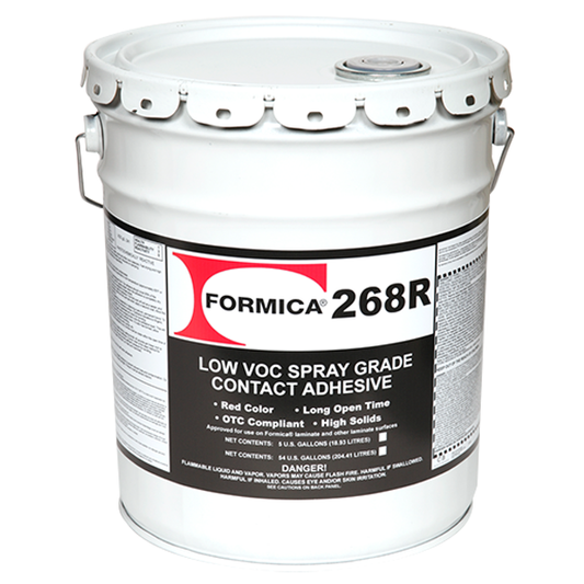 F268 Low VOC Bulk Contact Adhesive, Red, 5 Gallon Pail