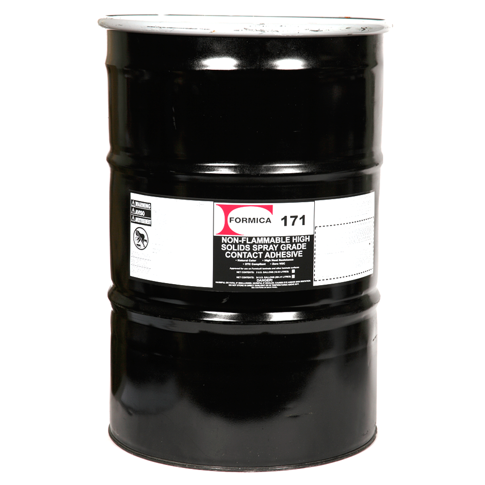 F171 High Solid Bulk Contact Adhesive, Natural, 54 Gallon Drum