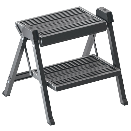 Stepfix Folding Step Stool, Anthracite/Black