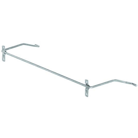 Toekick Folding Step Stool Foot Bracket, Galvanized