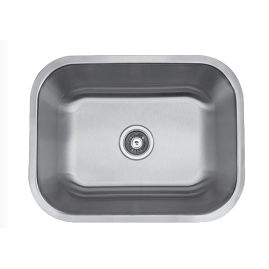 BC-2318 Stainless Steel Under Mount 18G Single Bowl Kitchen Sink, 23" x 17-3/4" x 9"