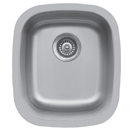 Edge 300 Stainless Steel Under Mount 18G Single Bowl Bar/Prep Sink, 15-7/8" x 17-7/8" x 8"