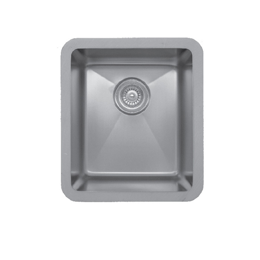Edge 400 Stainless Steel Under Mount 18G Single Bowl Kitchen Sink, 16-1/4" x 18-1/4" x 6"