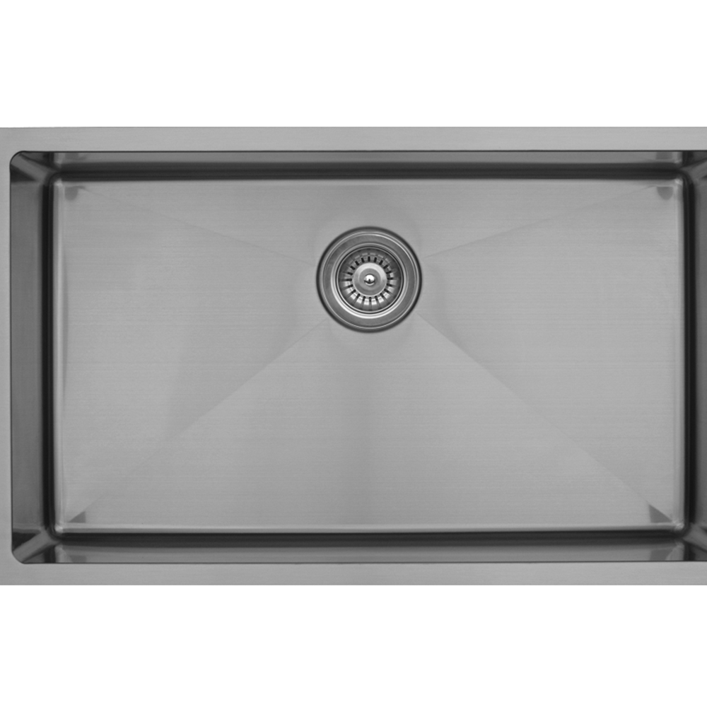 EL-75 Stainless Steel Under Mount 16G Single Bowl Kitchen Sink, 30" x 18" x 10"