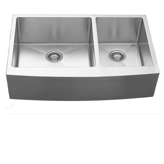 EL-87 Stainless Steel Under Mount 16G Double Bowl Kitchen Sink, 36" x 22-1/4" x 10"