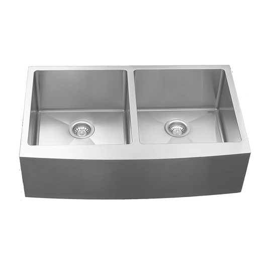 EL-88 Stainless Steel Under Mount 16G Double Bowl Kitchen Sink, 36" x 22-1/4" x 10"