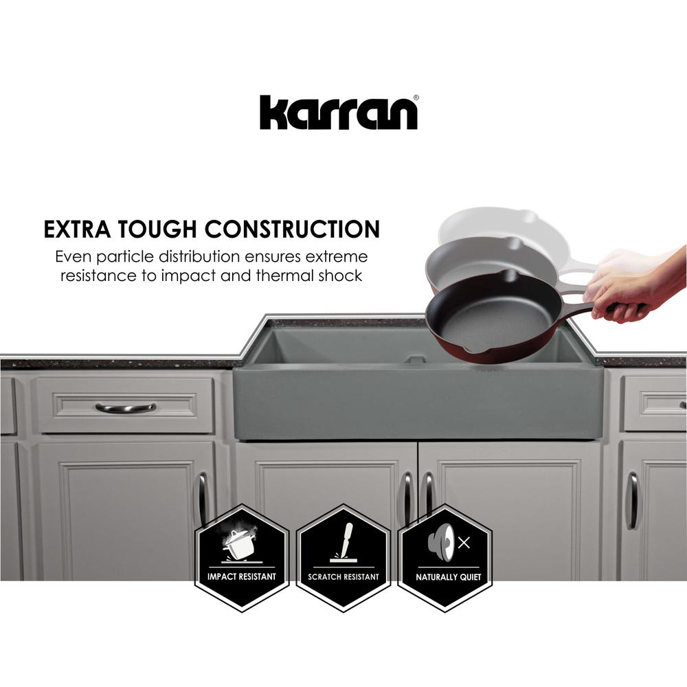 QT-610 Quartz Top Mount Large/Small Bowl Kitchen Sink, 33" x 22" x 9", White