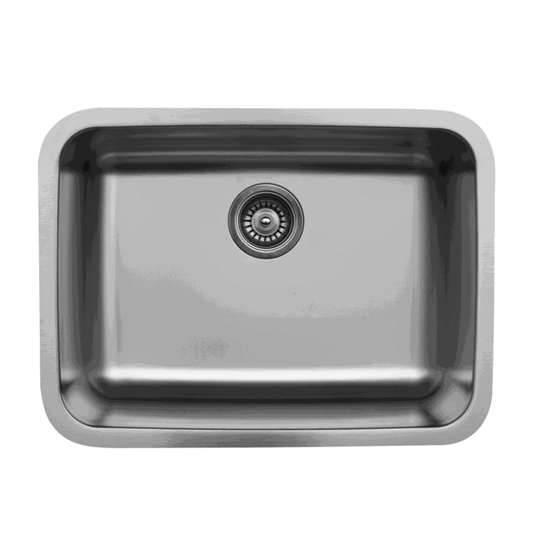 U-2418 Stainless Steel Under Mount 18G Single Bowl Kitchen Sink, 24-1/8" x 18-1/8" x 9"