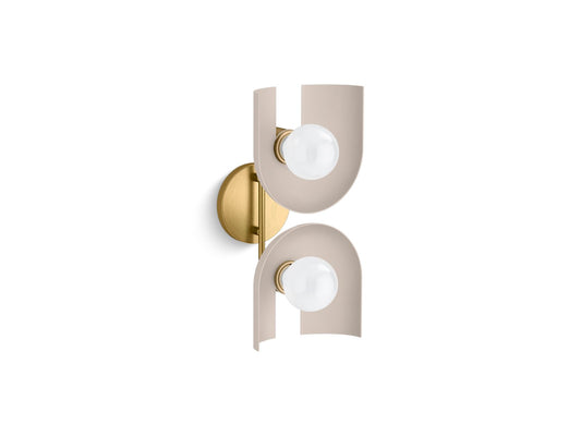 Kohler K-31783-SC02-BML Jabot Two-Light Sconce