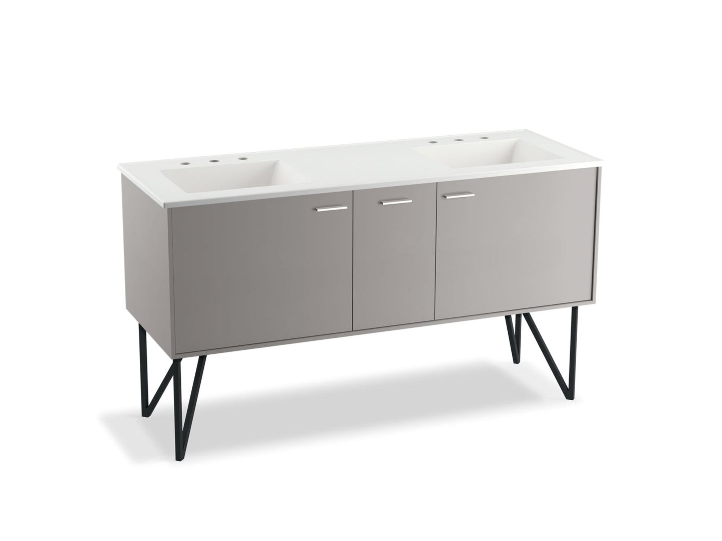 Kohler K-99548-LG-1WN Jute 60 in. Bathroom Vanity Cabinet