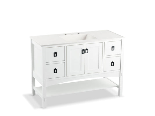 Kohler K-99557-1WT Marabou 48 in. Bathroom Vanity Cabinet
