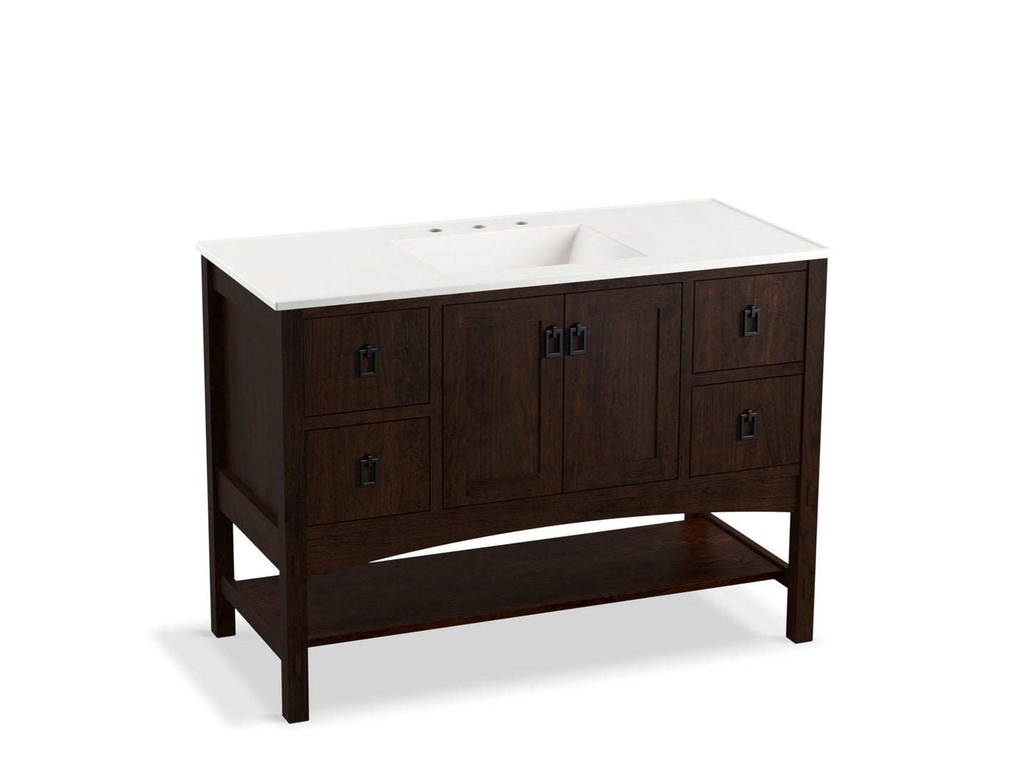 Kohler K-99557-1WT Marabou 48 in. Bathroom Vanity Cabinet