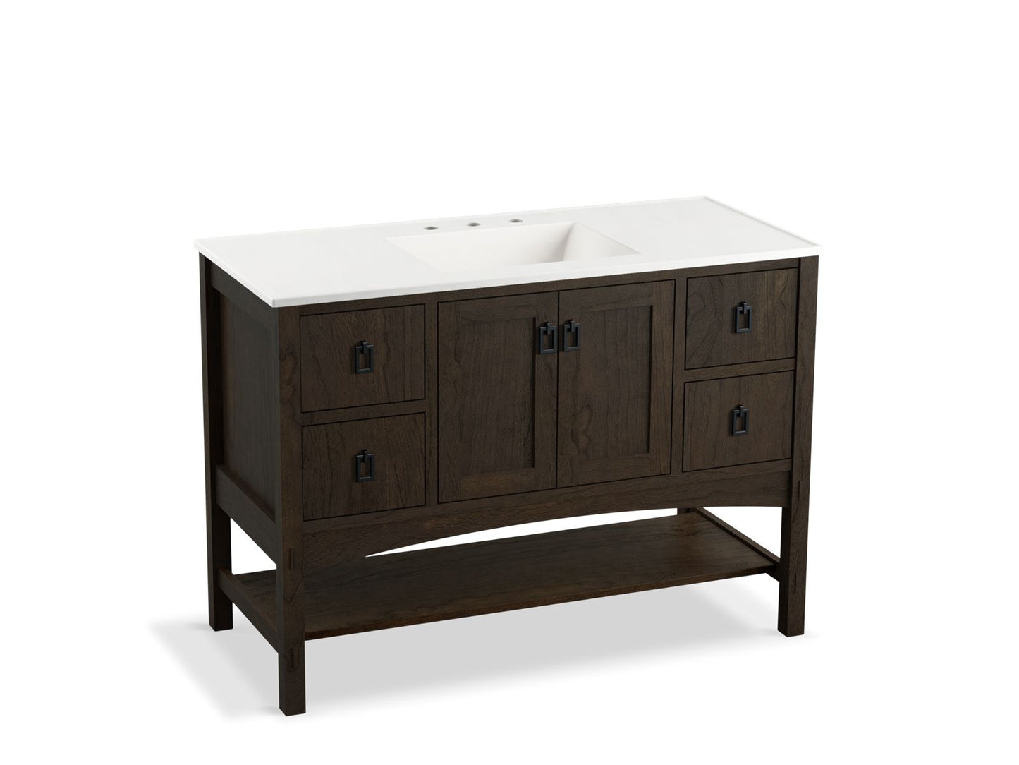 Kohler K-99557-1WT Marabou 48 in. Bathroom Vanity Cabinet
