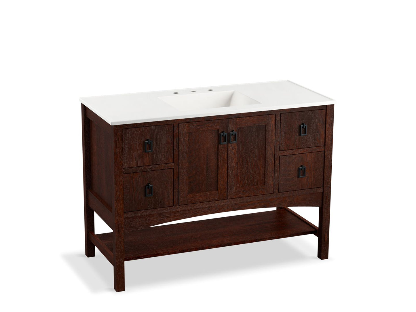 Kohler K-99557-1WT Marabou 48 in. Bathroom Vanity Cabinet