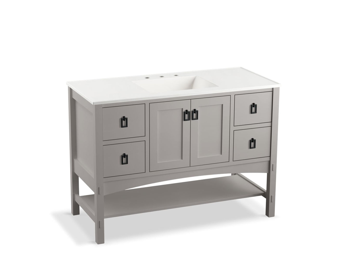Kohler K-99557-1WT Marabou 48 in. Bathroom Vanity Cabinet