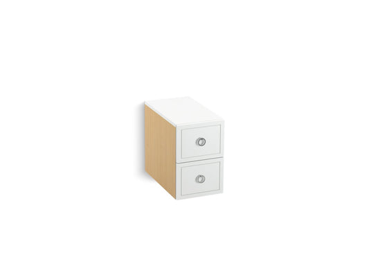 Kohler K-99671-1WH Jacquard Two-Drawer Bridge