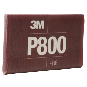 6.8" x 5.5" 800 Grit Aluminum Oxide Hookit Flexible Abrasive Sheet (25/Box)
