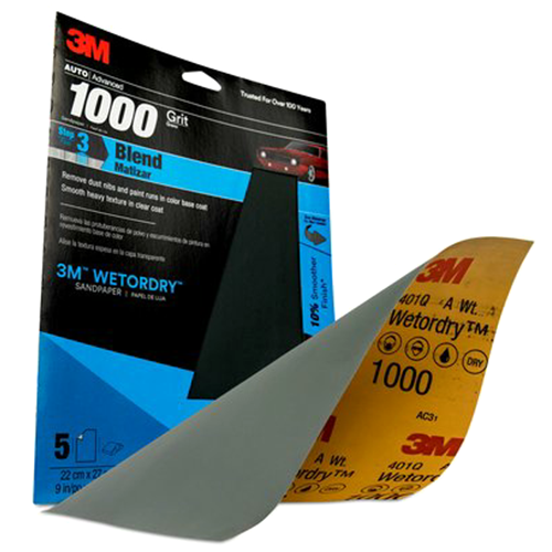 9" x 11" 600 Grit Aluminum Oxide Abrasive Sheet (5/Pack)