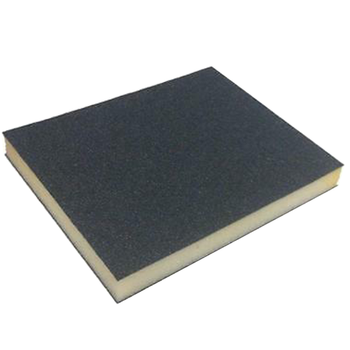 2-Sided Aluminum Oxide Sanding Sponge, 4-3/4" x 3-3/4" x-1/2"