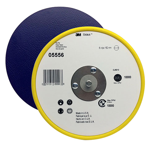 6" Stikit Low Profile Disc Backing Pad, No Holes
