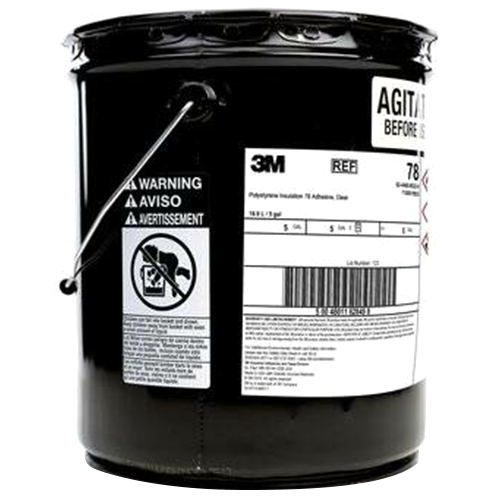 Polystyrene Insulation Adhesive, Clear, 5 Gallon Pail