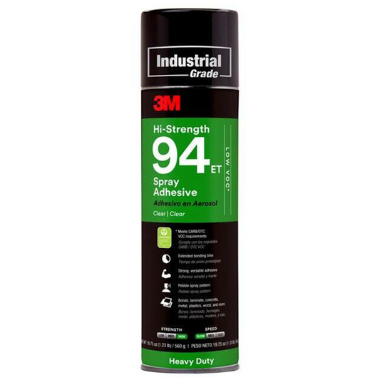 Hi-Strength 94 ET Spray Adhesive, Clear, 19.8 oz Aerosol Can