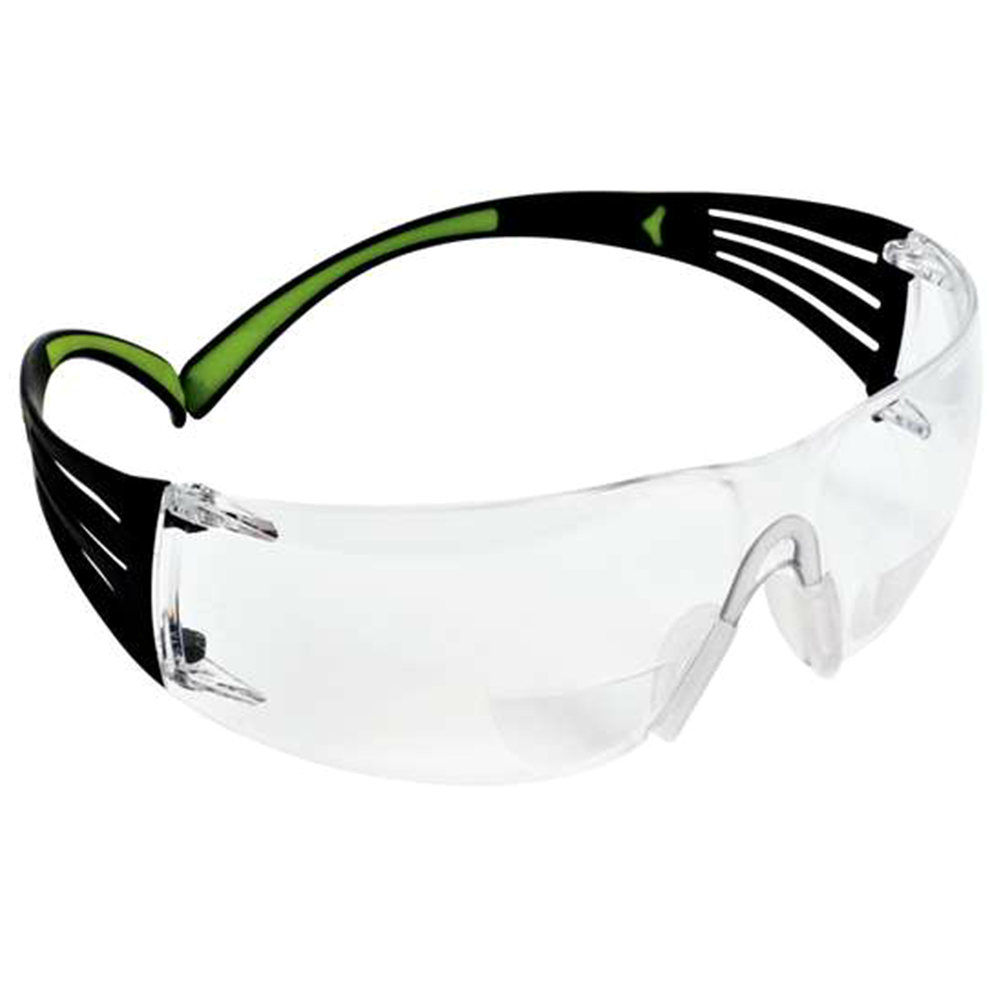 SecureFit Protective Eyewear Safety Glass, Anti-Fog, Clear +2.0 Diopter (20/Case)