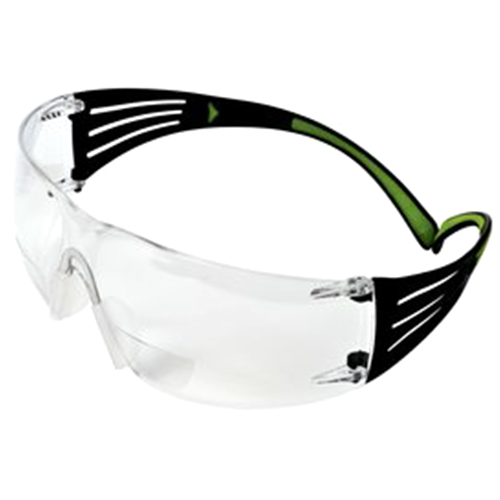SecureFit Protective Eyewear Safety Glass, Anti-Fog, Clear +2.0 Diopter (20/Case)