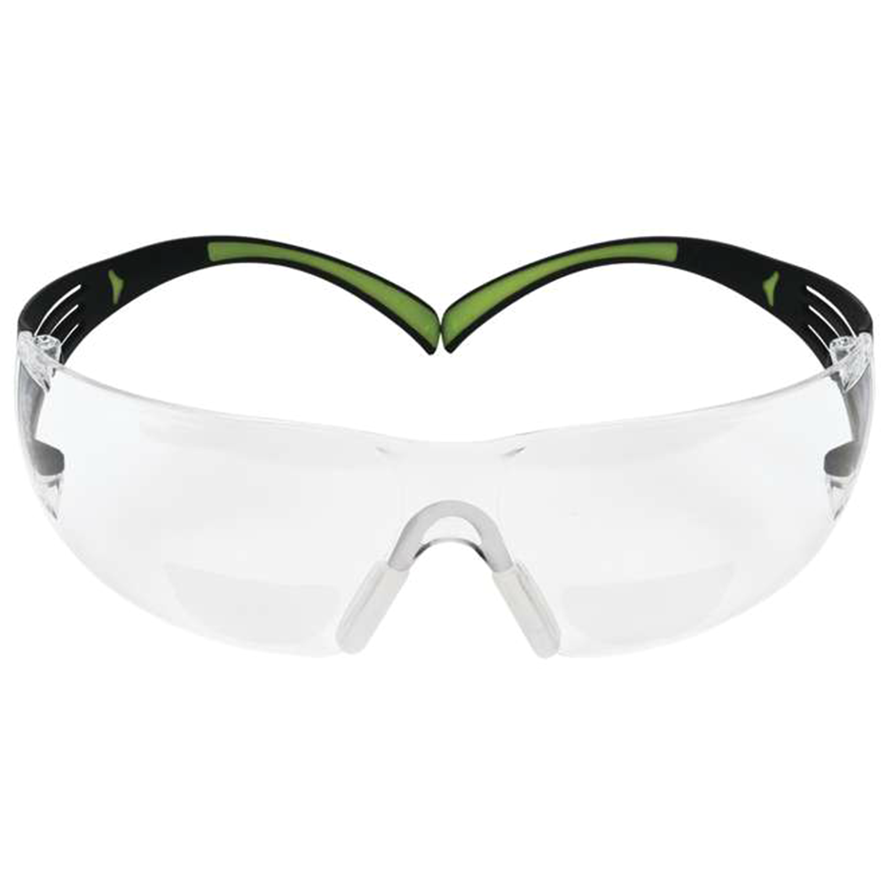 SecureFit Protective Eyewear Safety Glass, Anti-Fog, Clear +2.0 Diopter (20/Case)