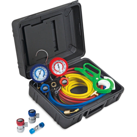 Mac Tools AC888 R12/R134a Aluminum Manifold Gauge Set - 72 in. Hose