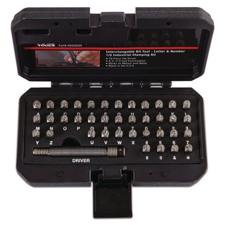 Mac Tools HDIDS609 39-PC. Industrial Hammerless Number and Letter Stamp Kit