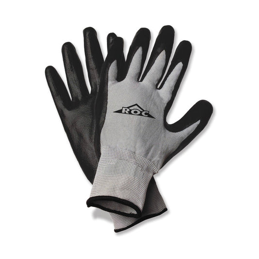 Mac Tools ROC10TL Black Nitrile-Dipped Gloves Large - Gray