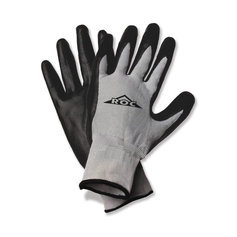 Mac Tools ROC10TM Black Nitrile-Dipped Gloves Medium - Gray