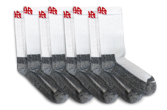 Mac Tools T7175 4PK White Crew Socks