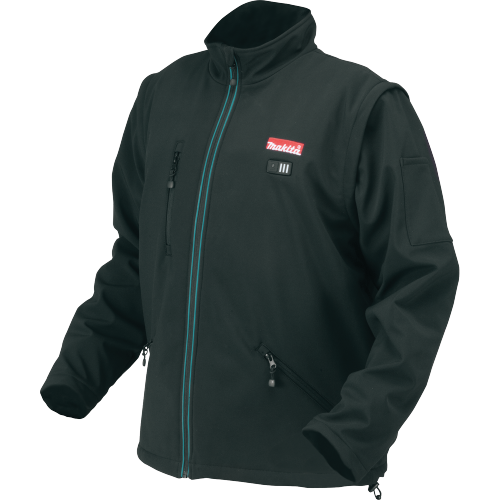 Makita DCJ200Z2XL 18V LXT Lithium‑Ion Cordless Heated Jacket, Jacket Only (Black, 2XL)