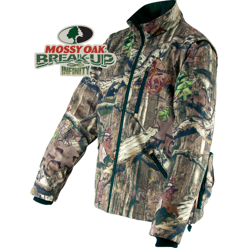 Makita DCJ201ZM 18V LXT Lithium‑Ion Cordless Mossy Oak Heated Jacket, Jacket Only (Camo, Medium)