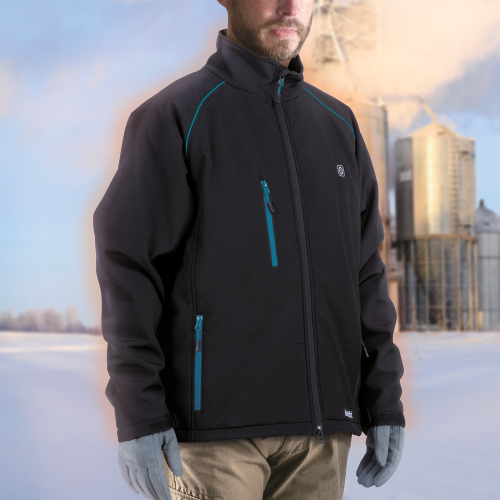 Makita DCJ205ZM 18V LXT Lithium‑Ion Cordless Heated Jacket, Jacket Only (Black, M)