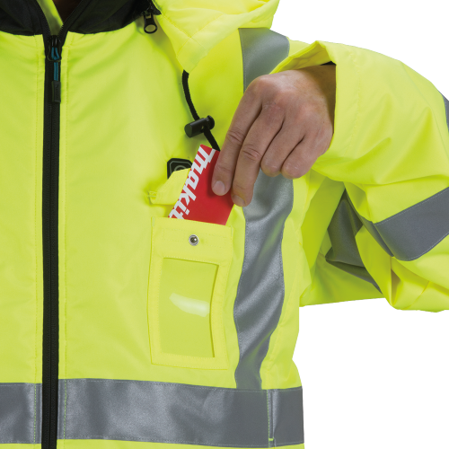 Makita DCJ206Z2XL 18V LXT Lithium‑Ion Cordless High Visibility Heated Jacket, Jacket Only (2XL)