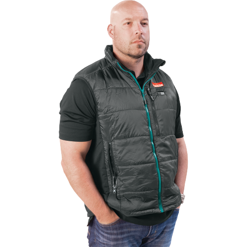 Makita DCV200ZXL 18V LXT Lithium‑Ion Cordless Heated Vest, Vest Only (Black, XL)