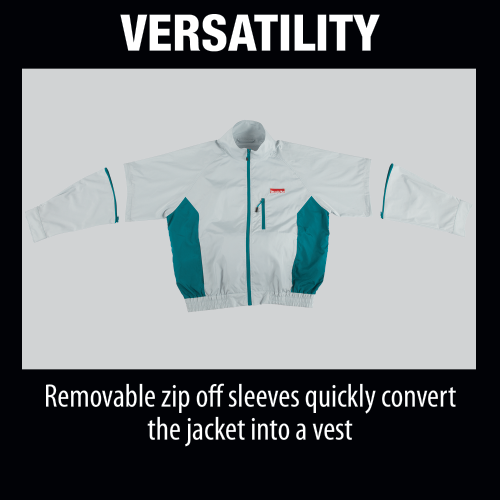 Makita DFJ201Z2XL 18V LXT Lithium‑Ion Cordless Fan Jacket, Jacket Only (2XL)