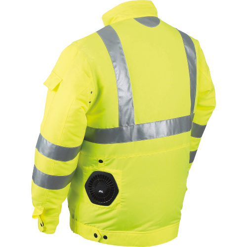 Makita DFJ214Z2XL 18V LXT Lithium‑Ion Cordless High Visibility Fan Jacket, Jacket Only (2XL)