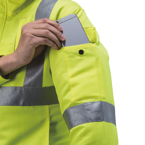 Makita DFJ214ZXL 18V LXT Lithium‑Ion Cordless High Visibility Fan Jacket, Jacket Only (XL)