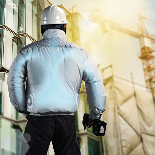 Makita DFJ405ZS 18V LXT Lithium‑Ion Cordless UV Resistant Fan Jacket, Jacket Only (S)