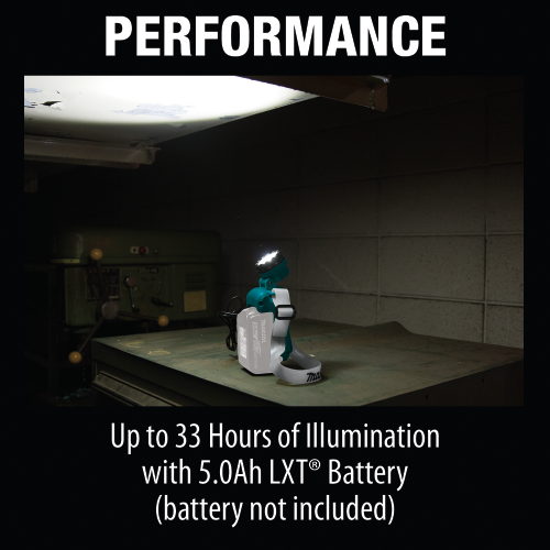 Makita DML800 18 V LXT Lithium‑Ion Cordless L.E.D. Headlamp, Headlamp Only