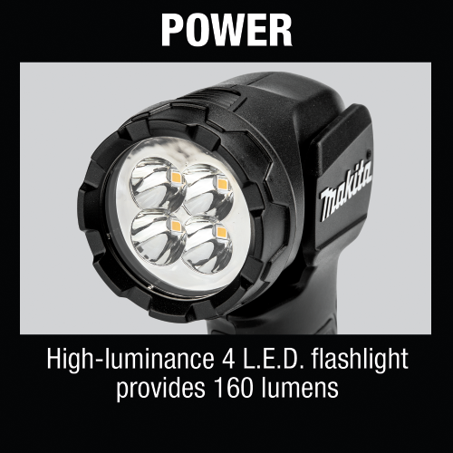Makita DML815B 18 V LXT Lithium‑Ion Cordless L.E.D. Flashlight, Flashlight Only