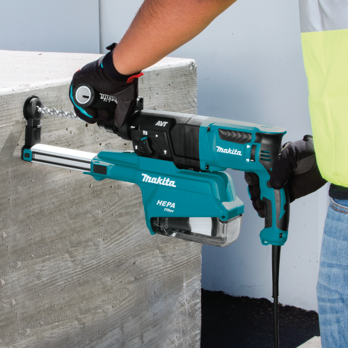 Makita HR2651 1 in. SDS‑PLUS AVT Rotary Hammer, w/ HEPA Dust Extractor (Pistol‑grip)
