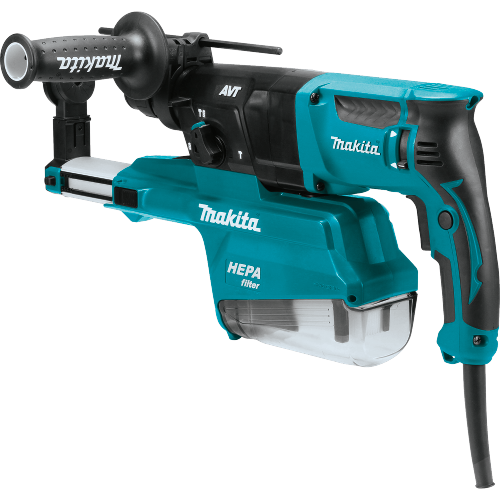 Makita HR2651 1 in. SDS‑PLUS AVT Rotary Hammer, w/ HEPA Dust Extractor (Pistol‑grip)