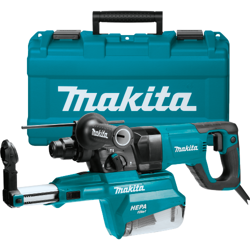 Makita HR2661 1 in. SDS‑PLUS AVT Rotary Hammer, w/ HEPA Dust Extractor (D‑handle)